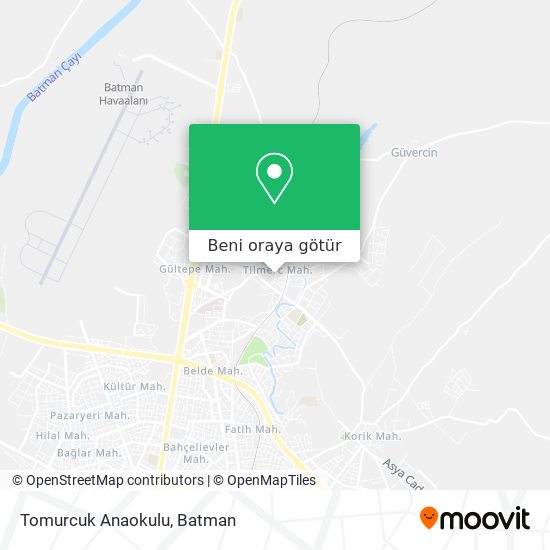 Tomurcuk Anaokulu harita