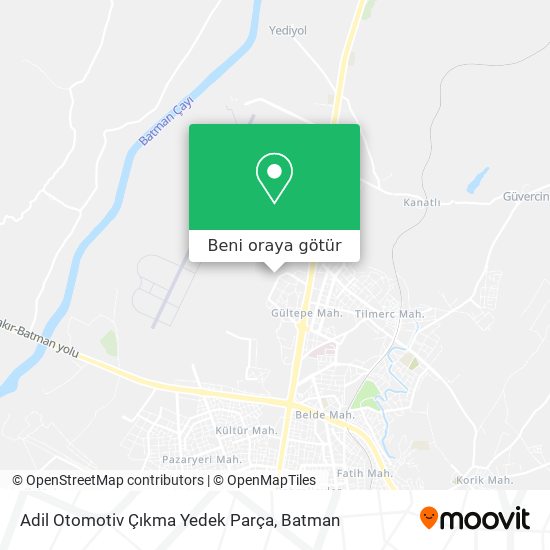 Adil Otomotiv Çıkma Yedek Parça harita