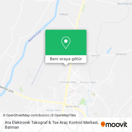 Ata Elektronik Takograf & Tse Araç Kontrol Merkezi harita
