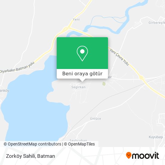 Zorköy Sahili harita