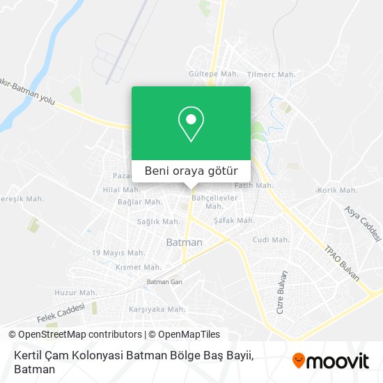 Kertil Çam Kolonyasi Batman Bölge Baş Bayii harita