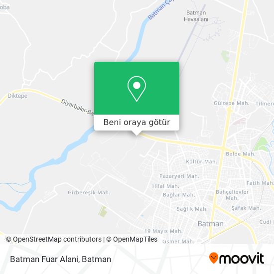 Batman Fuar Alani harita