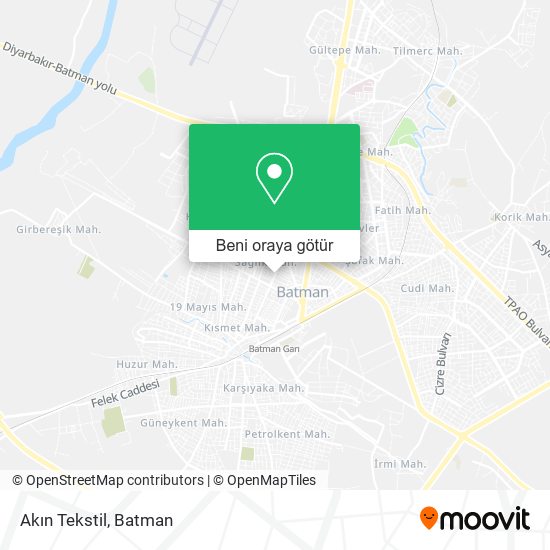 Akın Tekstil harita
