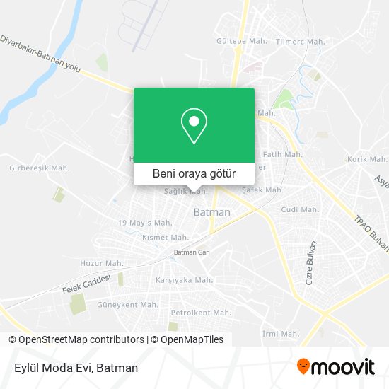 Eylül Moda Evi harita