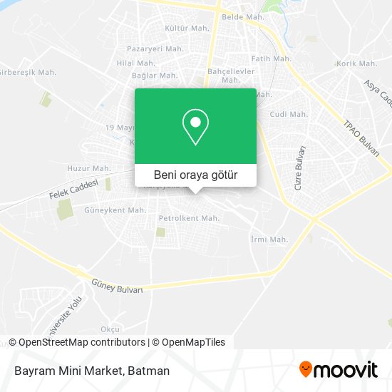 Bayram Mini Market harita