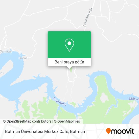 Batman Üniversitesi Merkez Cafe harita
