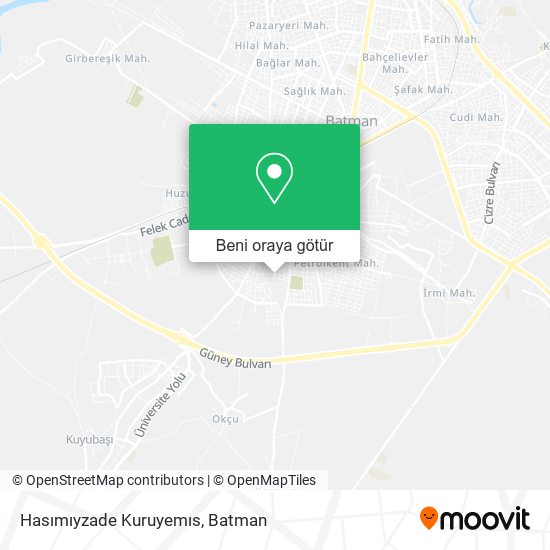 Hasımıyzade Kuruyemıs harita