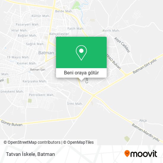 Tatvan İskele harita