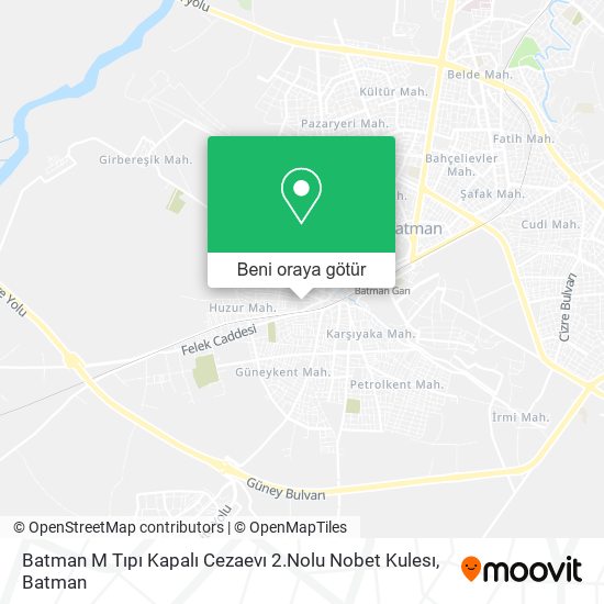 Batman M Tıpı Kapalı Cezaevı 2.Nolu Nobet Kulesı harita