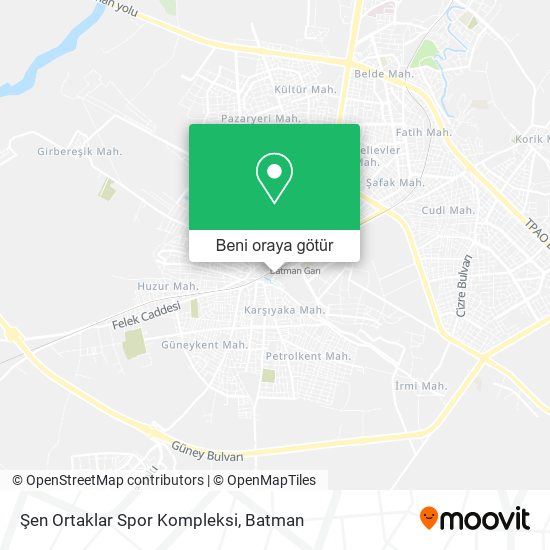 Şen Ortaklar Spor Kompleksi harita