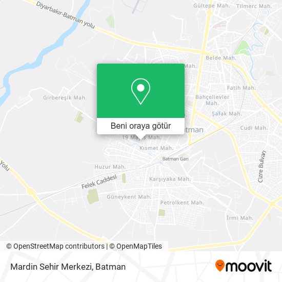 Mardin Sehir Merkezi harita
