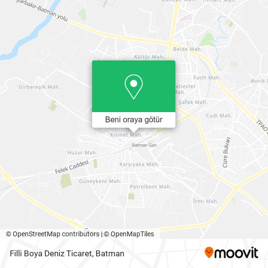 Filli Boya Deniz Ticaret harita