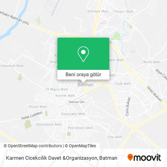 Karmen Cicekcilik Davet &Organizasyon harita