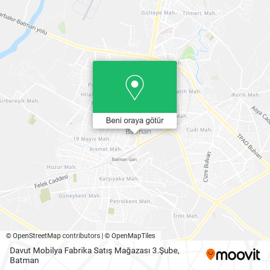 Davut Mobilya Fabrika Satış Mağazası 3.Şube harita