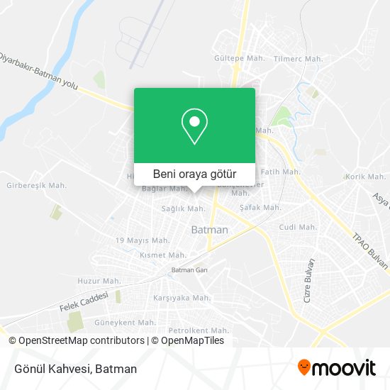 Gönül Kahvesi harita