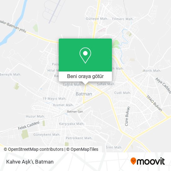 Kahve Aşk'ı harita