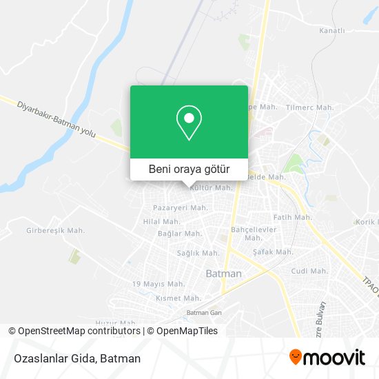 Ozaslanlar Gida harita