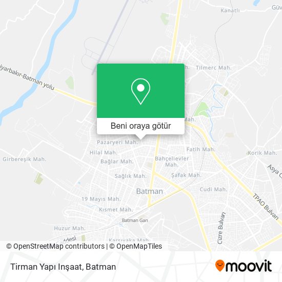 Tirman Yapı Inşaat harita