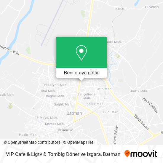 VIP Cafe & Ligtv & Tombig Döner ve Izgara harita