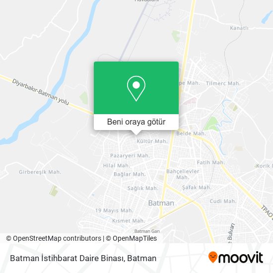 Batman İstihbarat Daire Binası harita