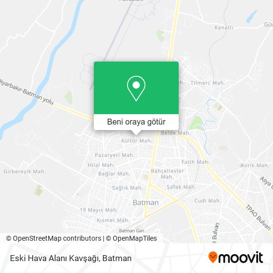 Eski Hava Alanı Kavşağı harita