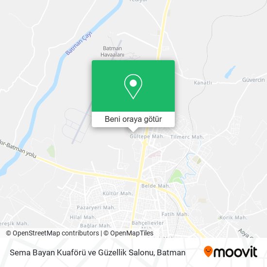Sema Bayan Kuaförü ve Güzellik Salonu harita