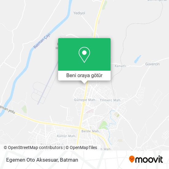 Egemen Oto Aksesuar harita