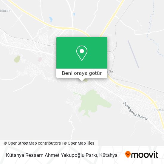 Kütahya Ressam Ahmet Yakupoğlu Parkı harita