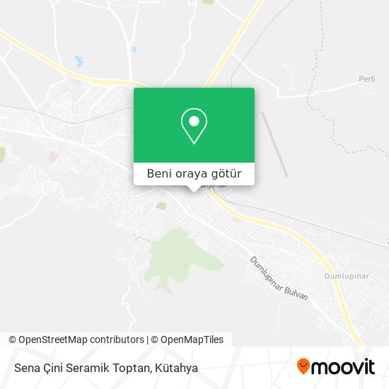 Sena Çini Seramik Toptan harita