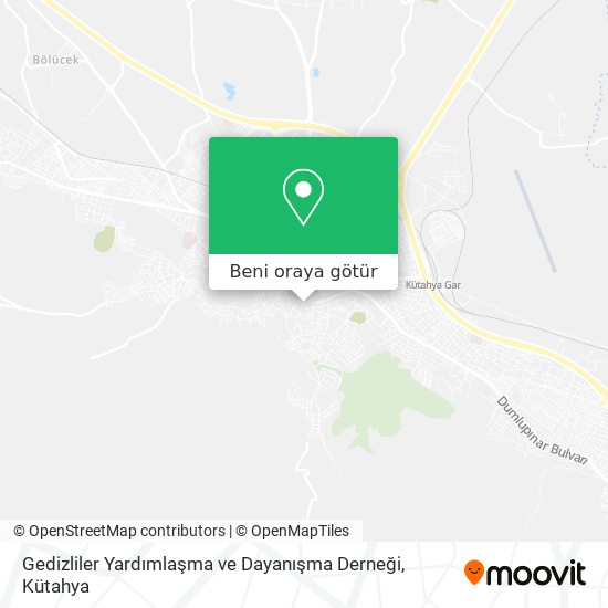 Gedizliler Yardımlaşma ve Dayanışma Derneği harita