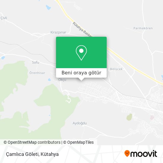 Çamlıca Göleti harita
