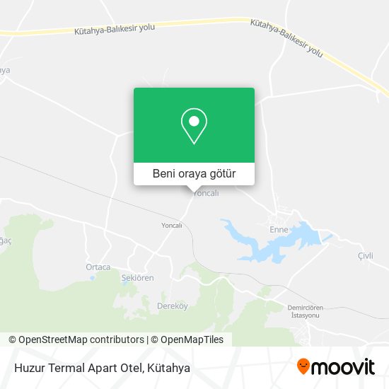 Huzur Termal Apart Otel harita