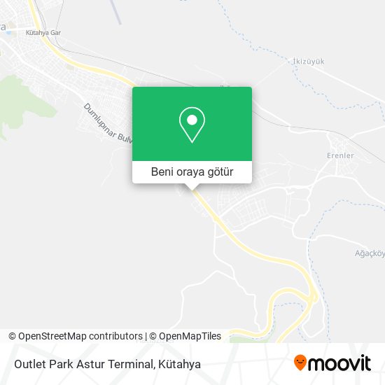 Outlet Park Astur Terminal harita