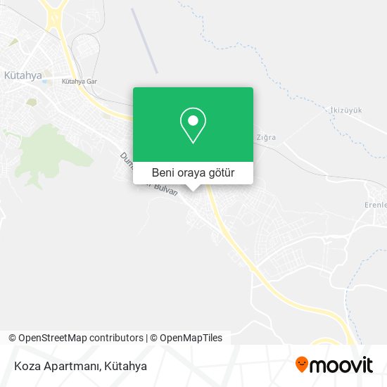 Koza Apartmanı harita