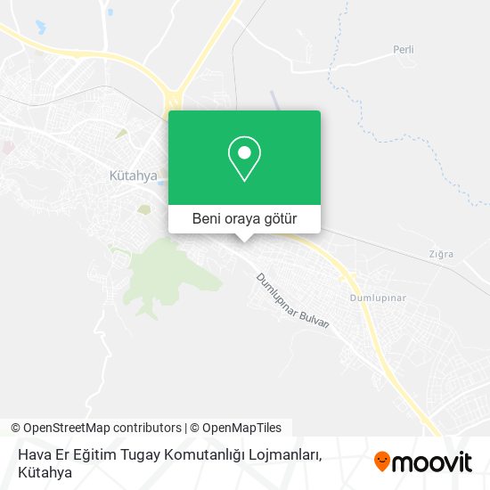 Hava Er Eğitim Tugay Komutanlığı Lojmanları harita