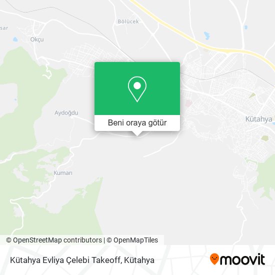Kütahya Evliya Çelebi Takeoff harita