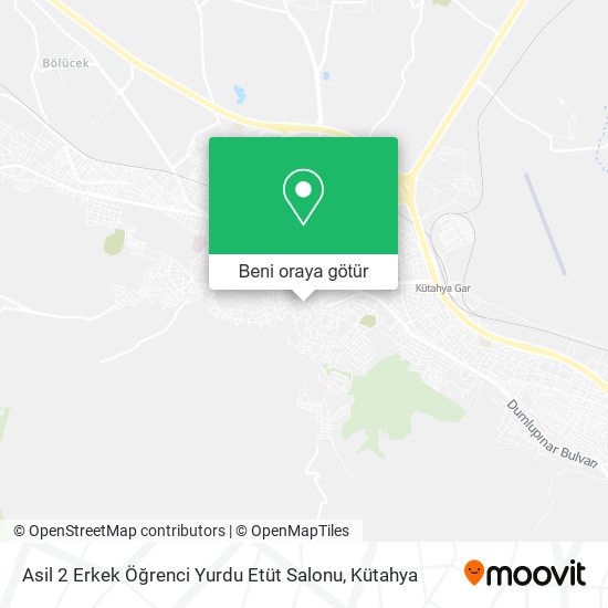 Asil 2 Erkek Öğrenci Yurdu Etüt Salonu harita
