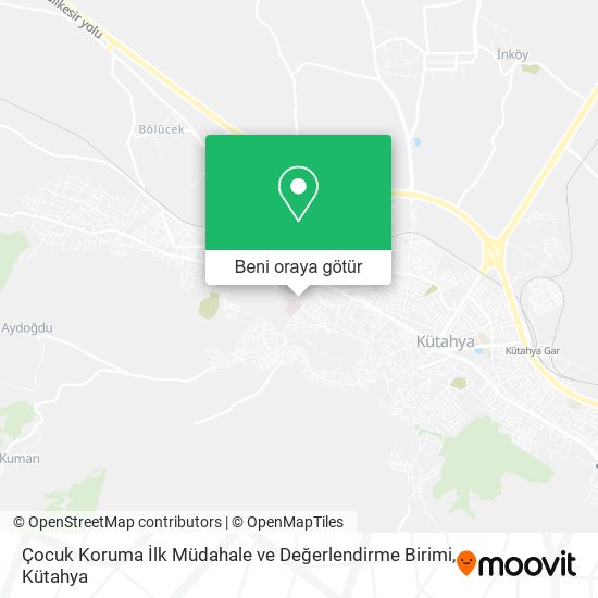 Çocuk Koruma İlk Müdahale ve Değerlendirme Birimi harita