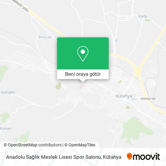 Anadolu Sağlık Meslek Lisesi Spor Salonu harita