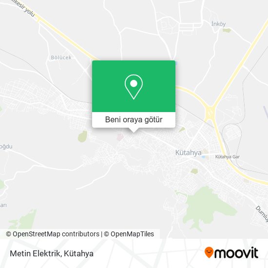Metin Elektrik harita