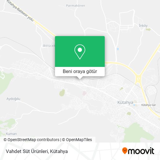 Vahdet Süt Ürünleri harita