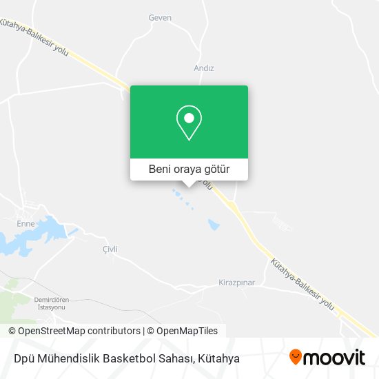 Dpü Mühendislik Basketbol Sahası harita