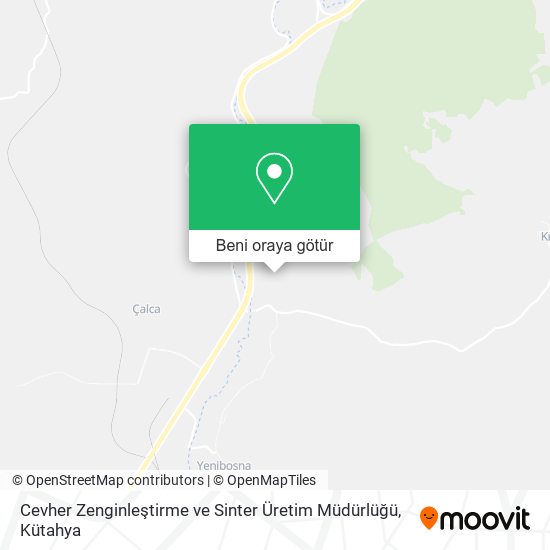 Cevher Zenginleştirme ve Sinter Üretim Müdürlüğü harita