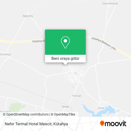 Nehir Termal Hotel Mescit harita