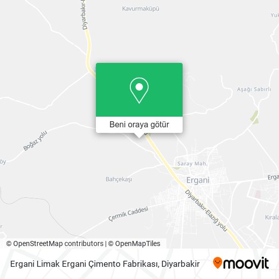 Ergani Limak Ergani Çimento Fabrikası harita