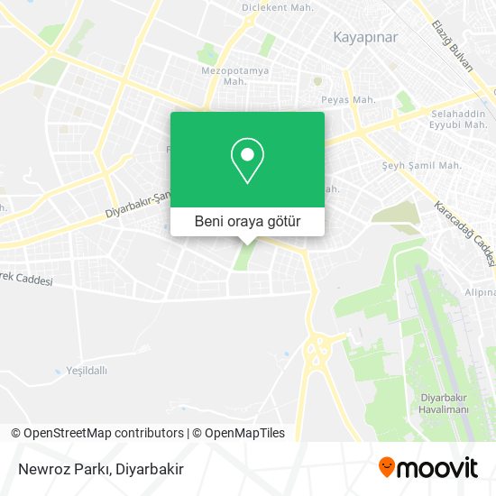 Newroz Parkı harita