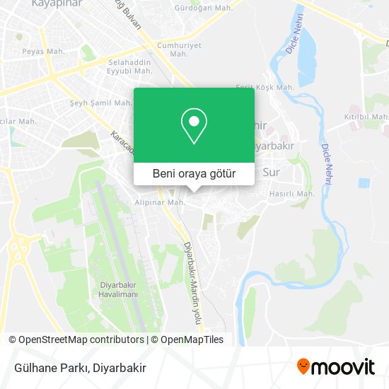 Gülhane Parkı harita