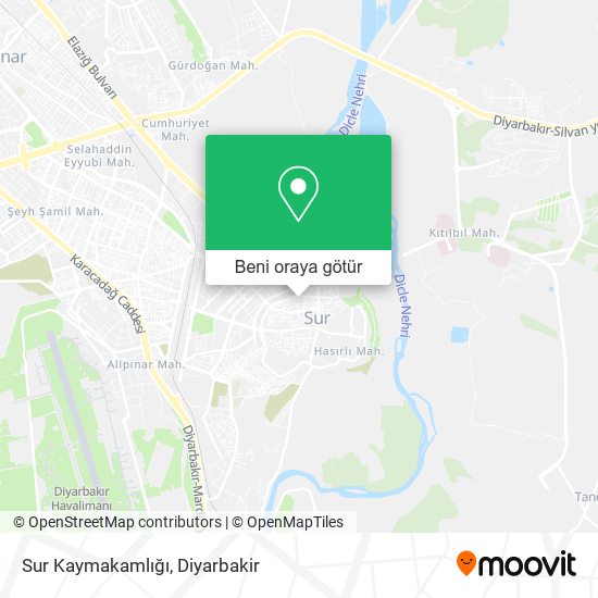 Sur Kaymakamlığı harita