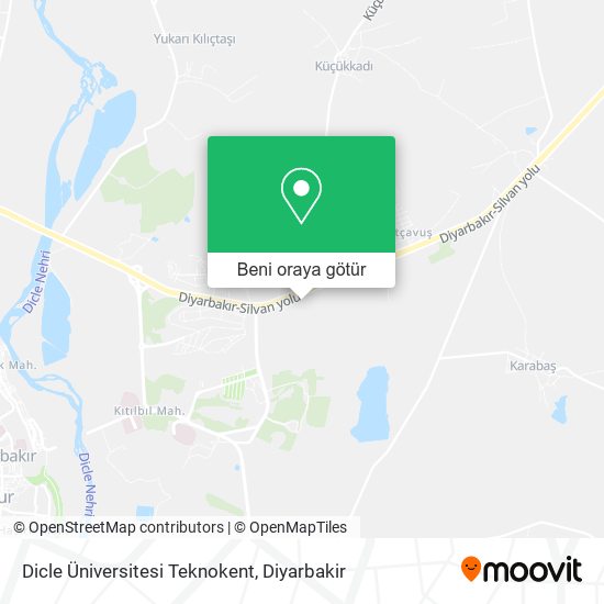 Dicle Üniversitesi Teknokent harita