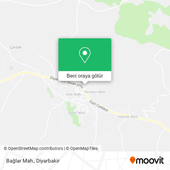 Bağlar Mah. harita